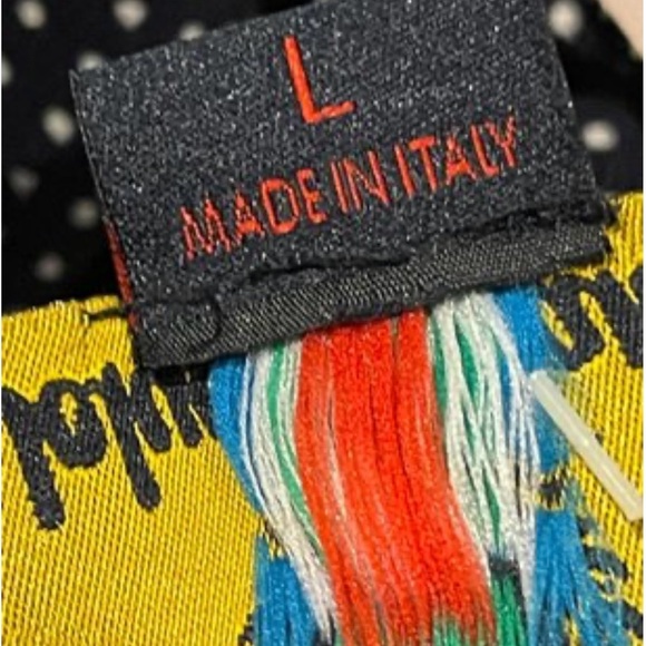 NWT Johnny Lambs Cotton Short Sleeve Navy and White Polka Dot Dress Size Large - Picture 7 of 10